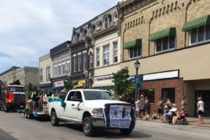 Superheat employees participating in a parade in Kincardine
