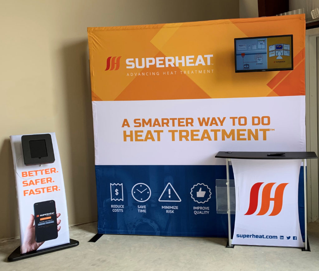 Superheat Heat Treatment Tradeshow Display Items
