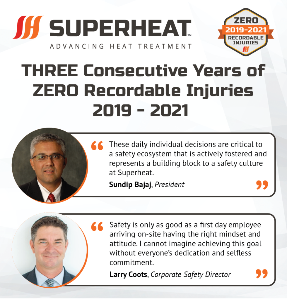 3 Consecutive Years of ZERO Recordable Injuries - quotes