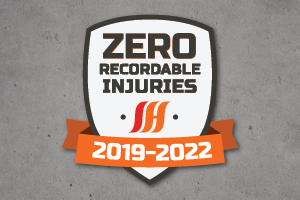 Zero Recordable Injuries from 2019-2022 badge