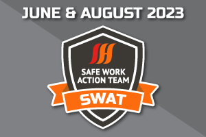 June & August SWAT winners for observing safety risks during on-site heat treatment services.