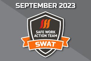 September SWAT winners for observing safety risks during on-site heat treatment services.