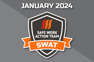 January SWAT Winners for safe on-site heat treatment services.